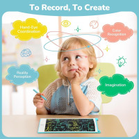 TECJOE 4-Pack 8.5 LCD Writing Tablets - Colorful Drawing Boards for Kids 3-8, Travel & Learning Toys