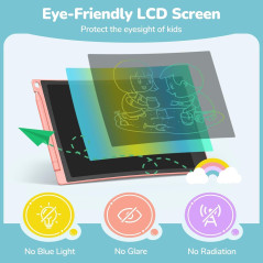 TECJOE 4 Pack 8.5 LCD Writing Tablets for Kids - Travel & Learning Toy