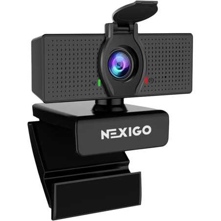 NexiGo N60 1080P Webcam with Mic, Privacy Cover & USB Plug & Play