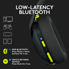 Casque Gaming Logitech G435 Wireless - Léger, 18h, Dolby