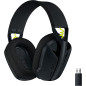 Casque Gaming Sans Fil Logitech G435 Lightspeed Bluetooth, Léger, Micro, 18h Batterie, Dolby Atmos, Noir Casque Gaming Sans Fil Logitech G435 Lightspeed Bluetooth, Léger, Micro, 18h Batterie, Dolby Atmos, Noir