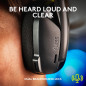 Logitech G435 Wireless Gaming Headset - Lightweight, Bluetooth & Lightspeed, 18h Battery, Dolby Atmos, Black
