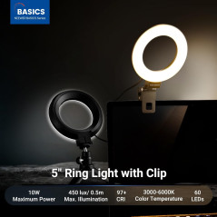 NEEWER Ring Light 5 avec Trépied pour Vidéo & Streaming