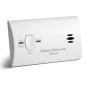 Détecteur de Monoxyde de Carbone Kidde, Alarme CO Portable à Piles avec Bouton Test-Reset et LED