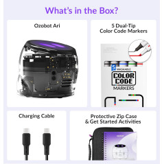 Ozobot Ari Entry Kit: Interactive STEM Robot with AI & Sensors for Learning