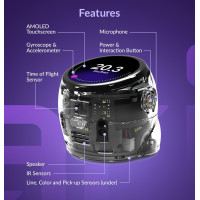 Ozobot Ari Entry Kit – Robot éducatif interactif avec écran tactile, capteurs ToF, accéléromètre, gyroscope et IA pour l’éducati