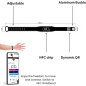 Tap Wristband NFC Digital Business Card Bracelet - Tap & Scan QR, No Fee/Subscription, Works on iPhone & Android (Black) Tap Wristband NFC Digital Business Card Bracelet - Tap & Scan QR, No Fee/Subscription, Works on iPhone & Android (Black)