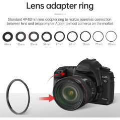Téléprompteur LENSGO Portable 7.9'' pour iPad Smartphone DSLR