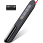 Wireless Presentation Clicker with Bluetooth & 2.4GHz RF, Red Laser Pointer, Remote for PowerPoint & Mac, AAA Powered Wireless Presentation Clicker with Bluetooth & 2.4GHz RF, Red Laser Pointer, Remote for PowerPoint & Mac, AAA Powered