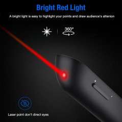 Wireless Presentation Clicker - Bluetooth & 2.4GHz RF for Mac & PC