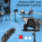 Moman 12 Metal Teleprompter for iPad/Tablets with APP Remote Control for DSLR, Camcorder, Smartphone