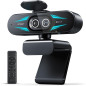 Webcam EMEET C60E 4K Dual-Cam Zoom 11X, Autofocus, Télécommande, Éclairage RGB, 2 Micros, Streaming Webcam EMEET C60E 4K Dual-Cam Zoom 11X, Autofocus, Télécommande, Éclairage RGB, 2 Micros, Streaming