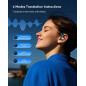 Écouteurs de Traduction IA en Temps Réel, 198 Langues, Idéal Voyages, Réunions & Apprentissage, avec Étui Chargeur