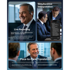Real-Time AI Translation Earbuds - 198 Languages, Travel & Meetings