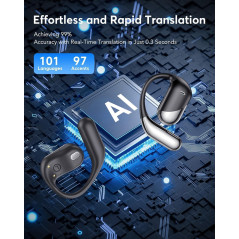 Écouteurs Traduction IA 198 Langues - Anglais/Espagnol