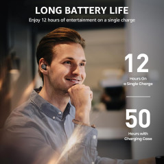 TOZO T6 Wireless Earbuds | 50H Playtime, AI Calls, IPX8 Waterproof