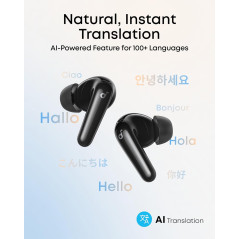 Soundcore P31i Wireless Earbuds by Anker - Adaptive Noise Cancelling, Hi-Res Sound, 50H Playtime, IP55 Black
