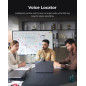 OBSBOT Tiny 3 AI 4K Webcam with 1/1.28 Sensor, AI Tracking PTZ, Tri-Mic, Voice & Gesture Control, 120FPS HDR