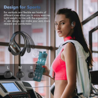 Wireless Sports Bluetooth Earbuds, 75H Playtime, IPX7, Noise Canceling