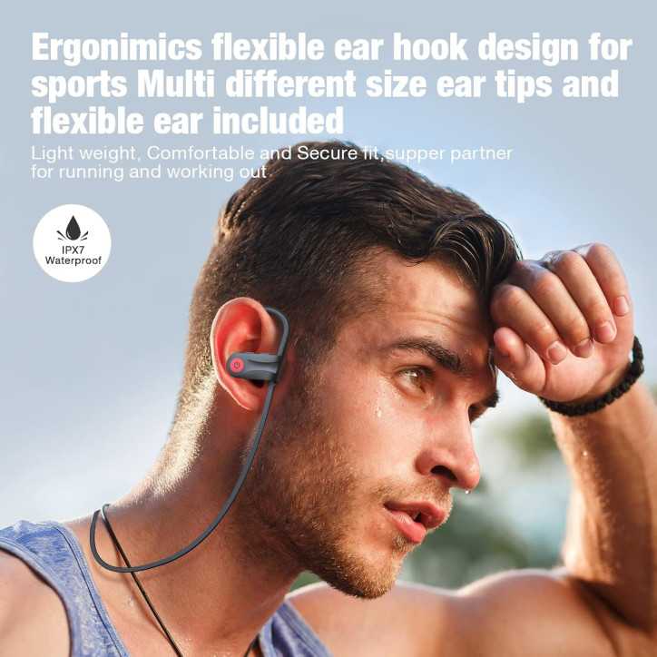 Boean Écouteurs Bluetooth Sans Fil 16h, Bass Profond, Isolation Sonore, Étanches IPX7, Idéal Sport Boean Écouteurs Bluetooth Sans Fil 16h, Bass Profond, Isolation Sonore, Étanches IPX7, Idéal Sport