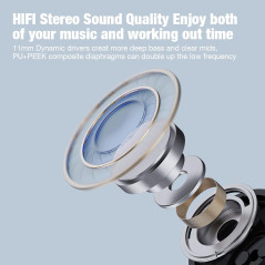 Boean Bluetooth 5.3 Wireless Headphones, 16H Playtime, HD Deep Bass, IPX7 Waterproof Earbuds for Sports