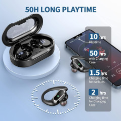 Écouteurs Sans Fil 2026 Bluetooth 5.4 Sport IP7 avec Micro