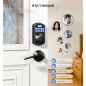 Veise KS02A Fingerprint Keyless Entry Door Lock - Auto Lock, Biometric, Keypad, Anti-Peeping, Matte Black Veise KS02A Fingerprint Keyless Entry Door Lock - Auto Lock, Biometric, Keypad, Anti-Peeping, Matte Black