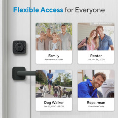 ULTRALOQ Bolt SE Serrure Intelligente Wi-Fi Intégré, Matter, Apple Home, Alexa, Google, 7-en-1, Empreinte, App, 18 mois batterie
