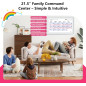 Calendrier numérique tactile 21,5 Full HD, planner mural intelligent avec lumière LED, organisation familiale optimale Calendrier numérique tactile 21,5 Full HD, planner mural intelligent avec lumière LED, organisation familiale optimale