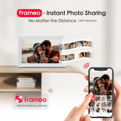 10.1 Frameo Digital Picture Frame, 1280x800 IPS HD Touchscreen, WiFi, 32GB Storage, Instant Photo & Video Share
