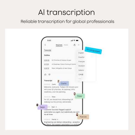 Enregistreur vocal AI Plaud Note Pro – Transcription & Résumé instantané