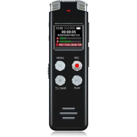 64GB Digital Voice Recorder Portable Mini MP3 Player with USB, Voice Activated for Lectures, Meetings, Interviews