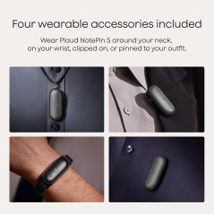 Plaud NotePin S AI Voice Recorder - Wearable Notetaker, 112 Languages