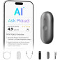 Plaud NotePin S Enregistreur Vocal IA Portable, 64Go, 112 Langues, Transcription & Résumé, 4 Accessoires