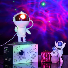 Astronaut Galaxy Projector with 8 Colors LED & Remote – Kids Room Decor