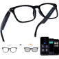 Lunettes Intelligentes AI Bluetooth 5.4, Traduction 160+ Langues, Verres Changeants, App Gratuite Lunettes Intelligentes AI Bluetooth 5.4, Traduction 160+ Langues, Verres Changeants, App Gratuite