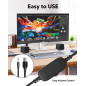 Haut-parleurs PC USB petits avec prise 3,5 mm, pour ordinateur de bureau, alimentation USB Haut-parleurs PC USB petits avec prise 3,5 mm, pour ordinateur de bureau, alimentation USB