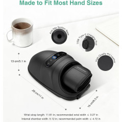 Medcursor Hand Massager with Heat & Compression for Pain Relief
