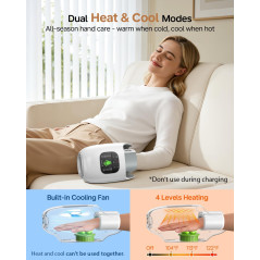 Appareil de Massage Main Chauffant - 9 Modes & Intensités