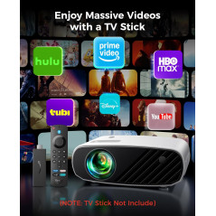 ELEPHAS Mini Projector 7000L – Portable 1080P HD for iPhone & Android