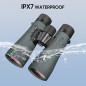 12x50 UHD High-Powered Binoculars with Phone Adapter, Lightweight, IPX7 Waterproof, BAK4 Prism for Hunting & Birdwatching 12x50 UHD High-Powered Binoculars with Phone Adapter, Lightweight, IPX7 Waterproof, BAK4 Prism for Hunting & Birdwatching