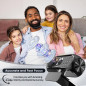 1080P HD Webcam with Mic, Noise Cancellation, Privacy Cover, Wide-Angle, Auto Light, USB Plug & Play (Black)