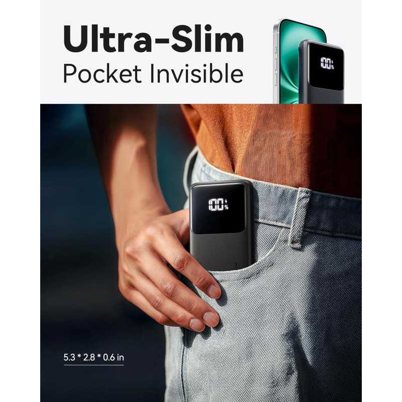INIU Portable Charger 10000mAh Fast Charging USB-C Power Bank 22.5W