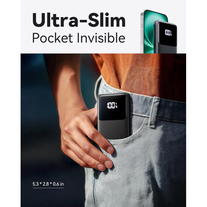 INIU 10000mAh Slim Fast Charging Power Bank, 22.5W PD3.0 USB-C Portable Charger for iPhone, Samsung, Google, iPad INIU 10000mAh Slim Fast Charging Power Bank, 22.5W PD3.0 USB-C Portable Charger for iPhone, Samsung, Google, iPad