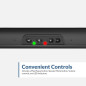 Cyber Acoustics CA-2890 USB Stereo Speaker Bar – USB Powered, Monitor Clamp, Easy Controls