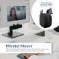 Cyber Acoustics CA-2890 USB Stereo Speaker Bar – USB Powered, Monitor Clamp, Easy Controls