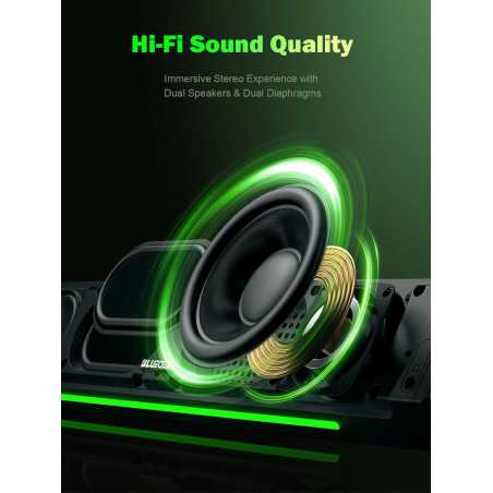 Enceintes Bluetooth 5.0 BLUEDEE HiFi pour PC et Gaming