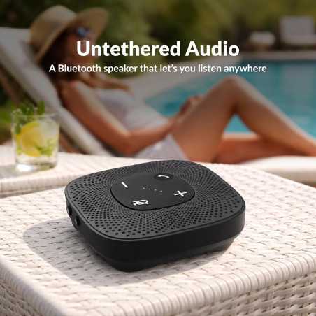 Haut-parleur de conférence Cyber Acoustics SP-2000 USB Bluetooth, DSP Avancé, Micro 360° anti-bruit, portée 3m/20m