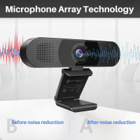 EMEET C980 PRO 3-in-1 1080P Webcam with Mic, Speakers, 60°-98° Wide Angle, Noise Cancel, Low Light, USB
