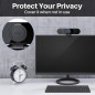 EMEET C980 PRO Webcam 1080P 3-en-1, Microphone à Réduction de Bruit, Haut-Parleurs, Correction Luminosité